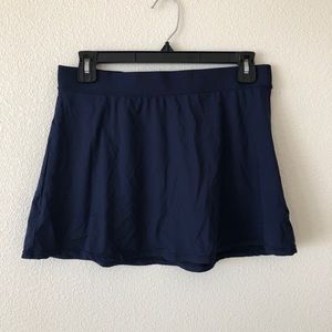 Navy swim skirt
